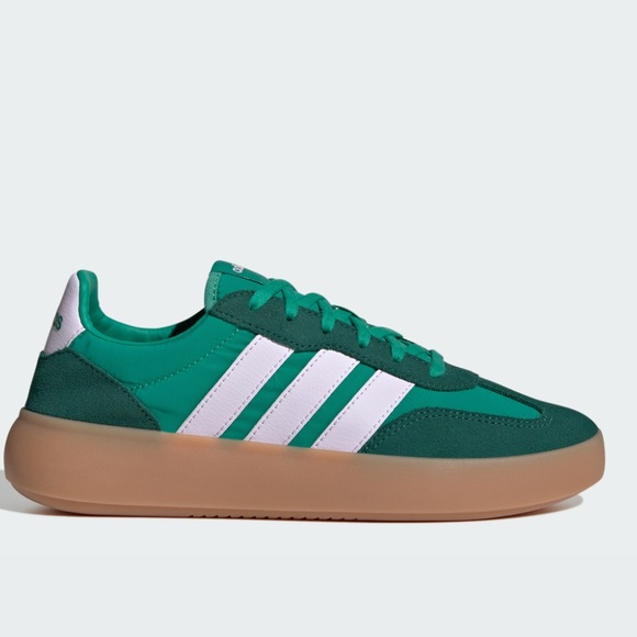 adidas Shoes - Adidas Barreda Decode Emerald and White Leather Sneakers. Women’s 9.5. Like new